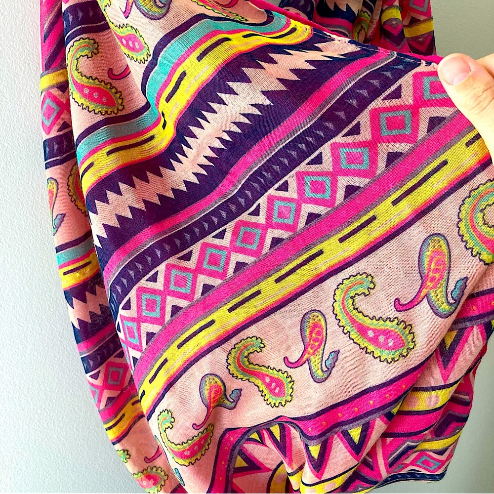 Bright Colors Infinity Scarf Set - Picture 7 of 7